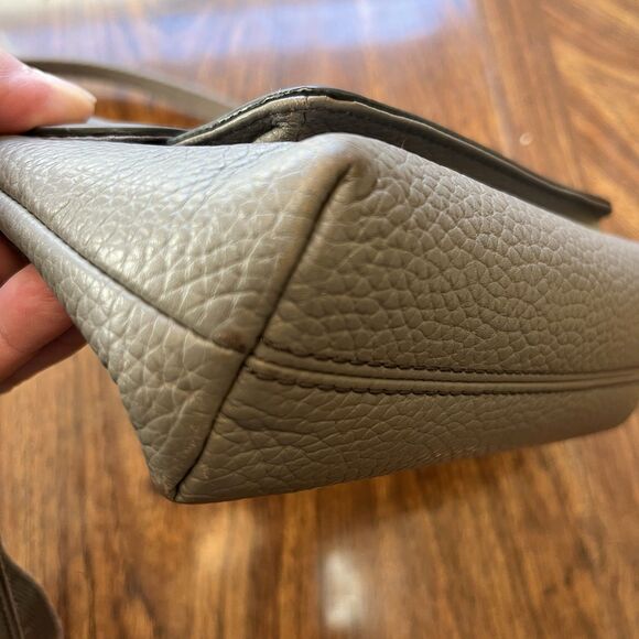 FOSSIL Kinley Leather Crossbody Gray - Picture 5 of 12